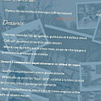 Le Pavillon Bleu menu