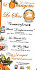 Auberge de l'Orangerie menu