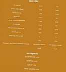 La Boucane menu