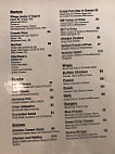 Effex Nightclub menu