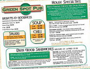 Green Spot Pub menu