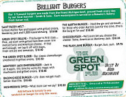 Green Spot Pub menu