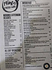Pronto Rocks Cafe menu