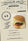 Zara Burger menu
