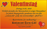 Turm Cafe menu