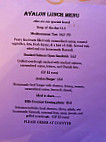 Avalon Of Woodside menu