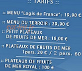 Normandie menu