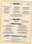 The Yankee Rebel Tavern menu