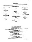 Bomber's Grill menu