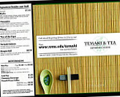 Temaki And Tea menu