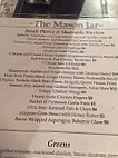 The Mason Jar Tap Grill menu