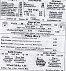 Dairy Queen Store menu