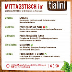 Tialini menu