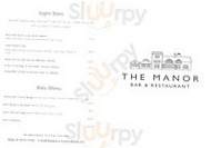 The Manor menu