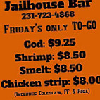 Jailhouse menu