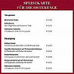 Restaurant Claashäuschen menu