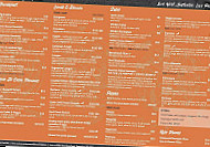 Pasta In The Valley menu