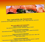 La Passacaille menu
