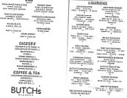 Butch's Dry Dock menu