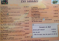 Crépèrie Fleurie menu