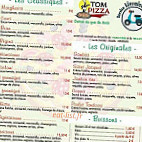 Tom Pizza menu