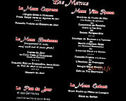 Villa Rossa menu