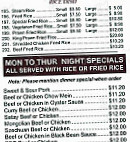 Seacrest Village Chinese Restaurant menu