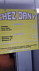 Chez Dany menu