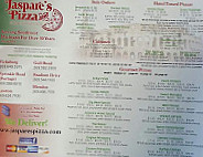 Jaspare's Pizza And Fine Italian menu