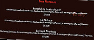 Restaurant La Palourdiere menu