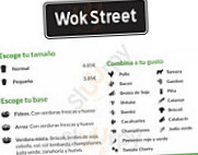Wok Street Sagrada Familia menu