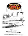 Primos Bbq menu