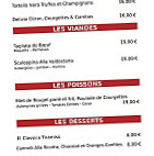 La Rumeur menu
