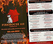 Firehouse 115 menu