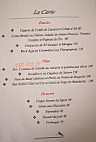 Restaurant La Libellule menu