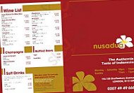 Nusa Dua menu