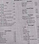 Eagle Cafe menu