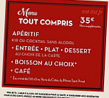 Le Bistrot Du Boucher menu