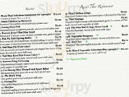 Reun Thai menu