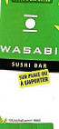 Wasabi Sushi Bar menu