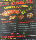 Le Canal menu
