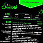 Shiners menu