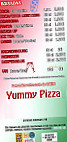 Yummy Pizza menu