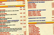 Sam's Kebab menu
