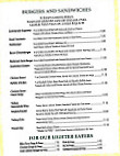 Commander Restaurant & Bar menu