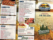 Vacationaire Resort Clancy's On Island Lake menu
