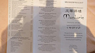 Chinees Mandarin menu