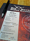 Big Horn Steakhouse menu