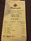 Marrush menu