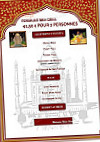 le Taj Mahal menu